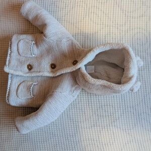 Carter's Cream Knit Hooded Jacket